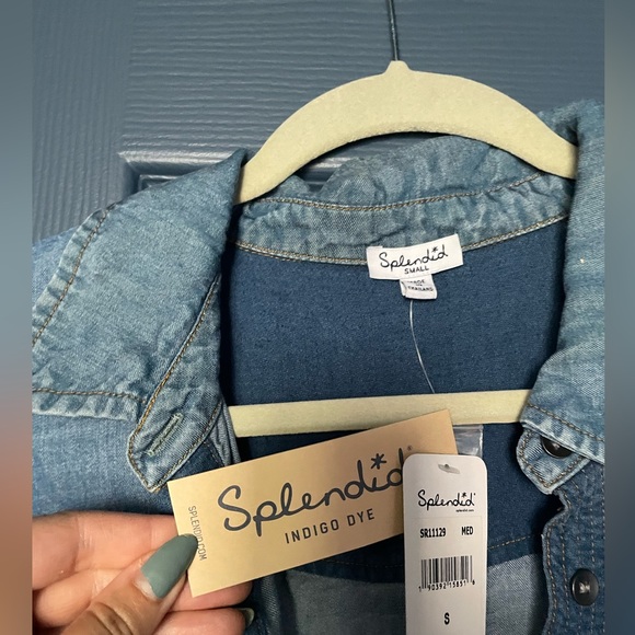 Splendid Denim Romper NEW - Picture 3 of 4